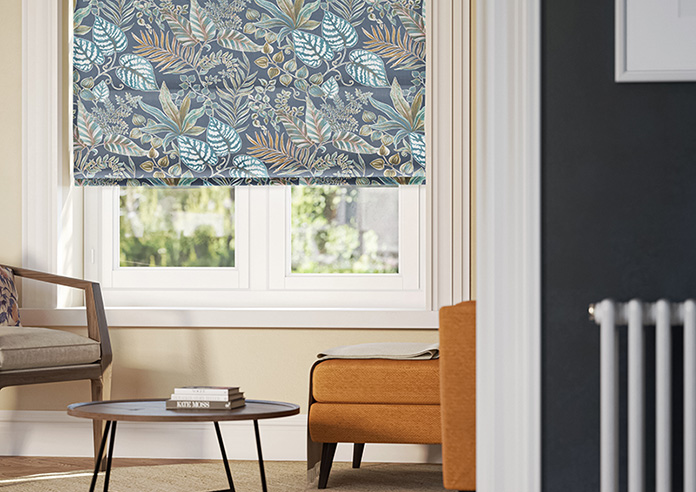 Paloma, Indigo - Motorised Roman Blind - Image 5
